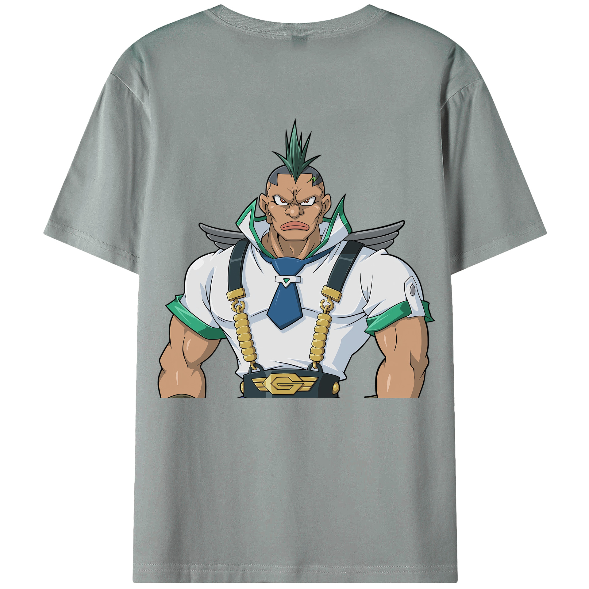 （画像用） 遊☆戯☆王 Yu-Gi-Oh! 綿100％ メンズ半袖Tシャツ（バックプリント） 通気性